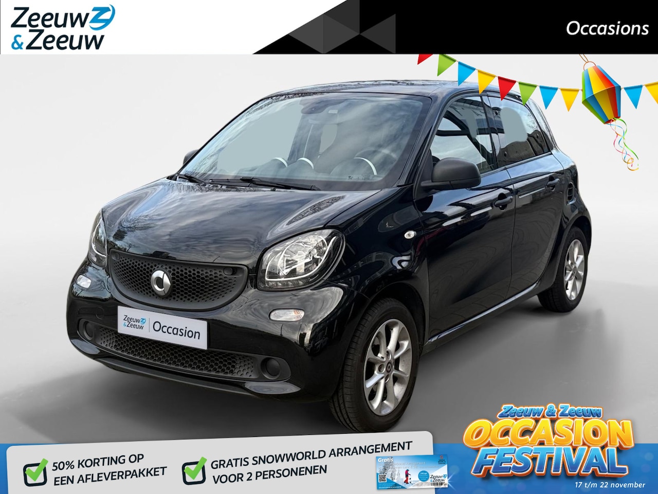 Smart Forfour - 1.0 Pure AIRCO HOGE INSTAP 5 DEURS 12 MAANDEN GARANTIE CV ZEER MOOIE AUTO - AutoWereld.nl