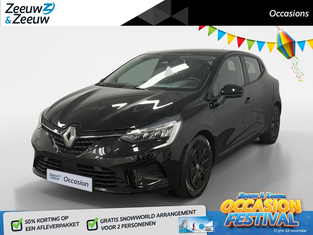 Renault Clio - 1.0 TCe 90 Equilibre Navi airco parkeersensoren cruise controle apple carplay android auto - AutoWereld.nl