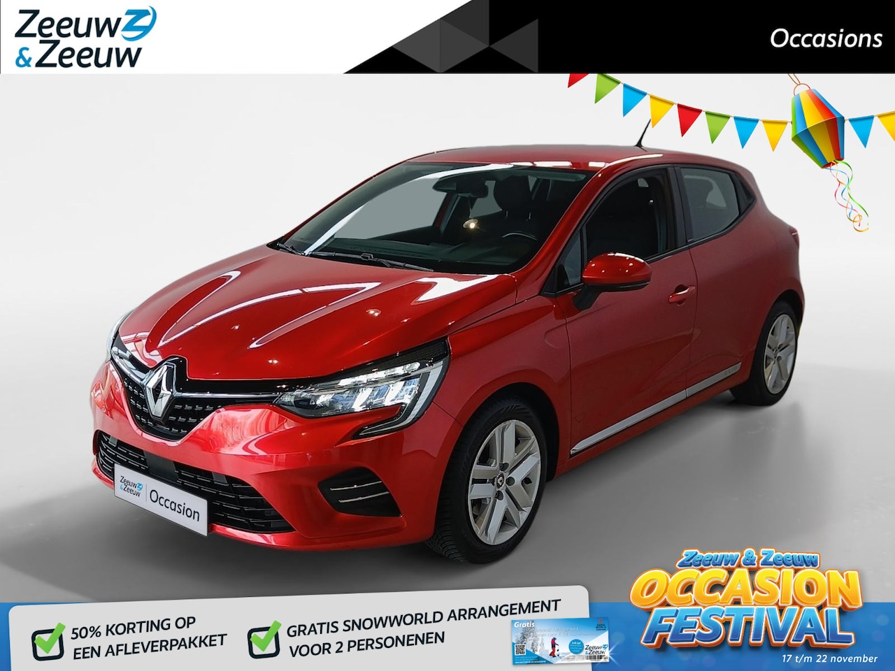 Renault Clio - 1.6 E-Tech Hybrid 140 Business Zen *Automaat*Navigatie*Parkeersensoren*Climate Control*1st - AutoWereld.nl