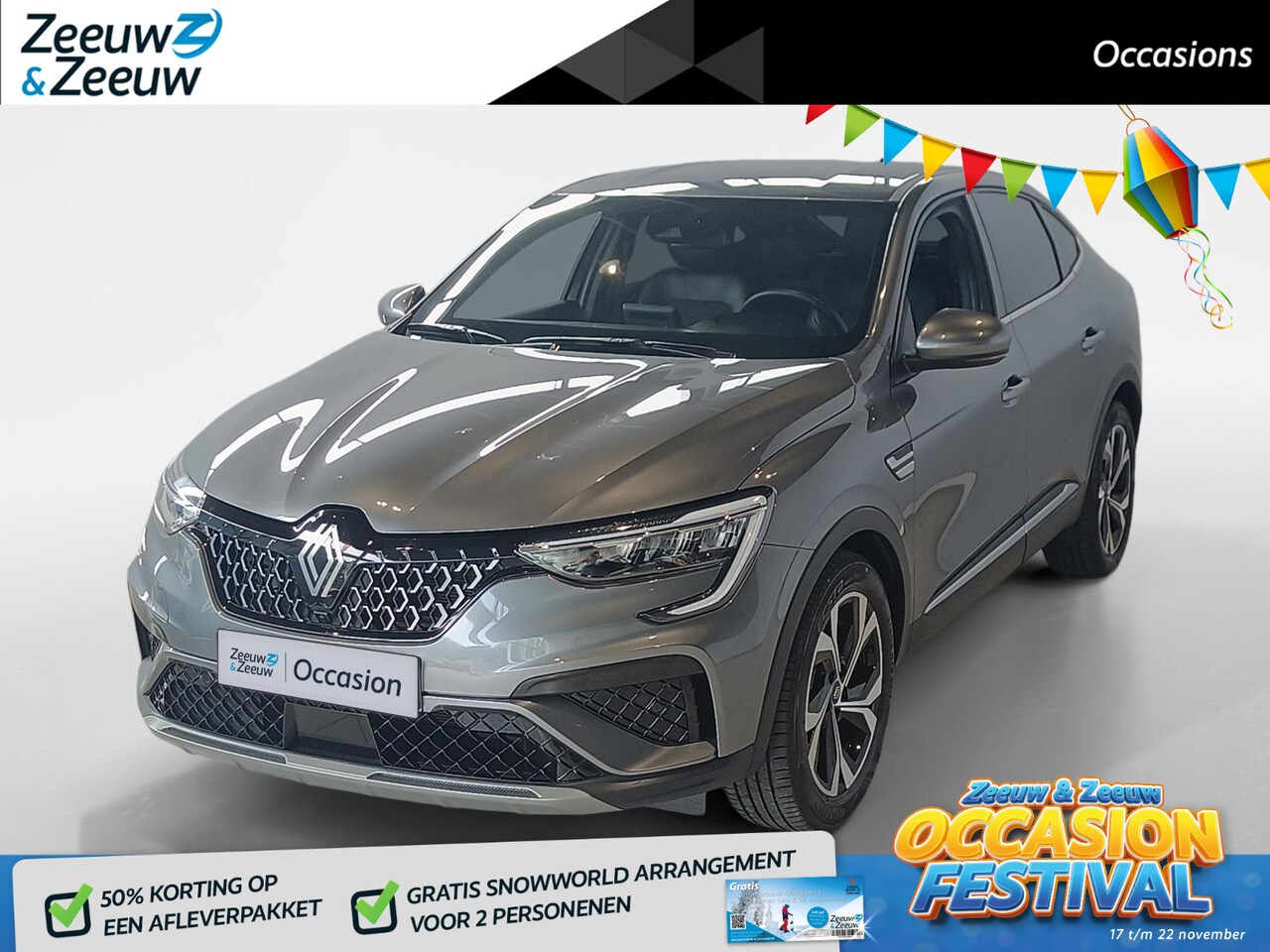 Renault Arkana - 1.6 E-Tech full hybrid 145 techno *Automaat*Navi+Camera*Cruise Control*Climate Control*ETC - AutoWereld.nl