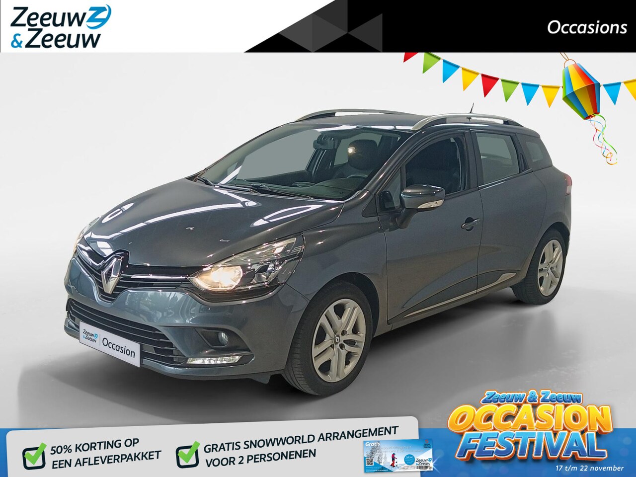 Renault Clio Estate - 0.9 TCe Zen *Navigatie*Cruise Control*Airco*Dealer onderhouden! - AutoWereld.nl
