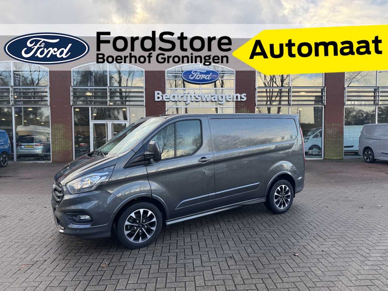 Ford Transit Custom - 310 170PK 2.0 TDCI L1H1 Sport Achterspoiler | Half leder | Trekhaak | Navigatie | - AutoWereld.nl