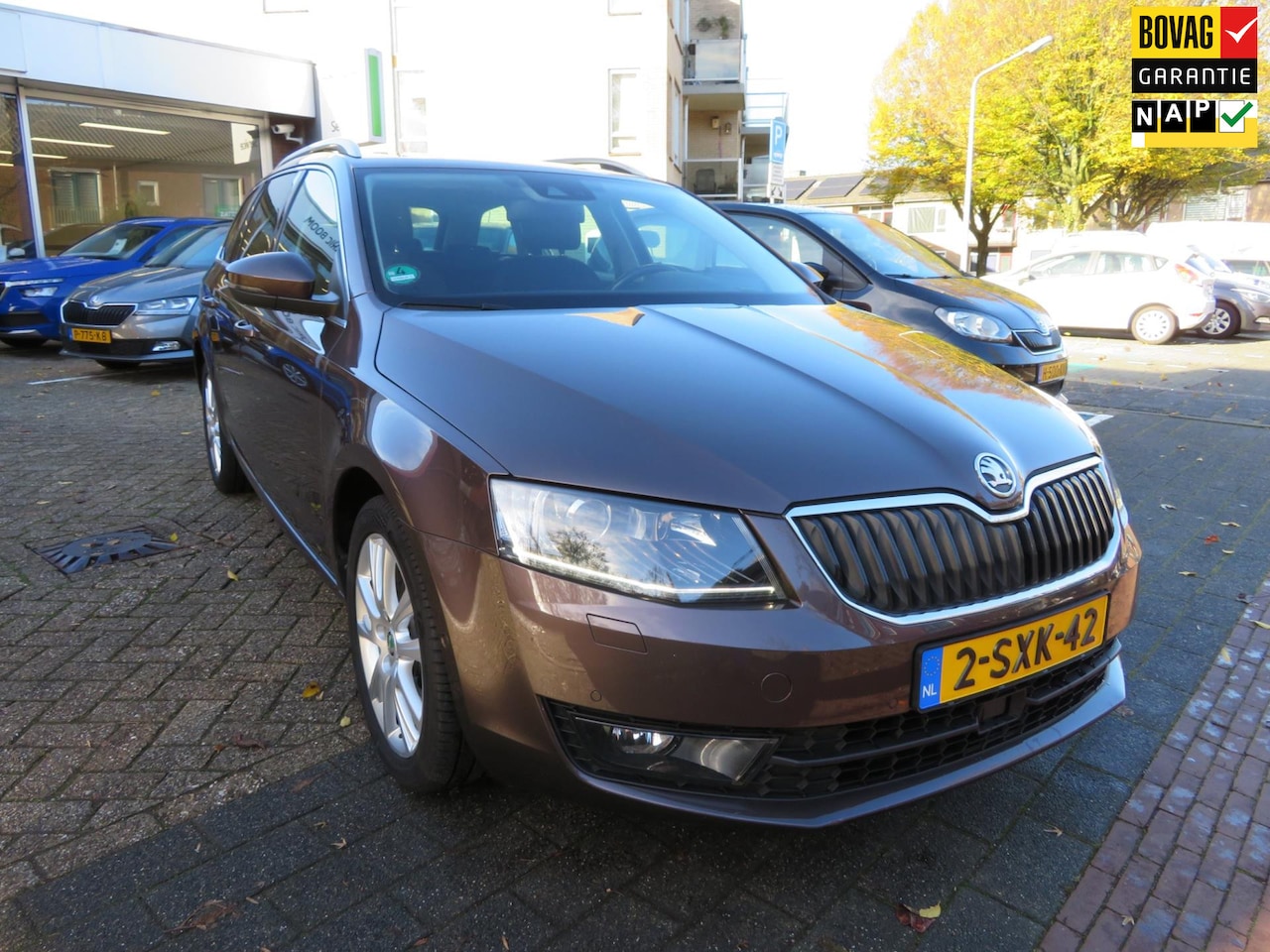Skoda Octavia Combi - 1.4 TSI /DSG- Elegance Businessline 87DKM PANO. HALF LEER ENZ - AutoWereld.nl