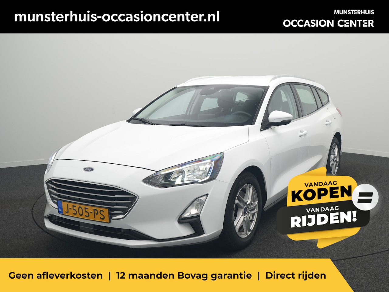 Ford Focus Wagon - 1.0 EcoBoost Hybrid Trend Edition Business - RIJKLAARPRIJS - All Seasonbanden - Cruise Con - AutoWereld.nl