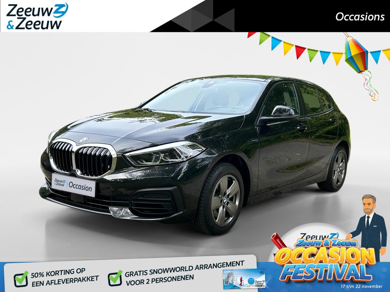BMW 1-serie - 116i Introduction Edition Navi , parkeersensoren , climate , cruise , tel , lm velgen . - AutoWereld.nl