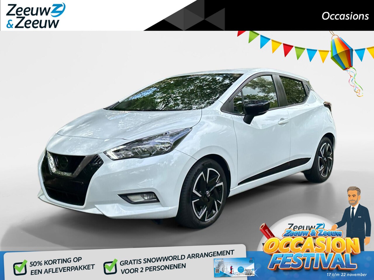 Nissan Micra - 1.0 IG-T Business Access Apple Carplay/Android Auto , climate , cruise , camera , usb , pa - AutoWereld.nl