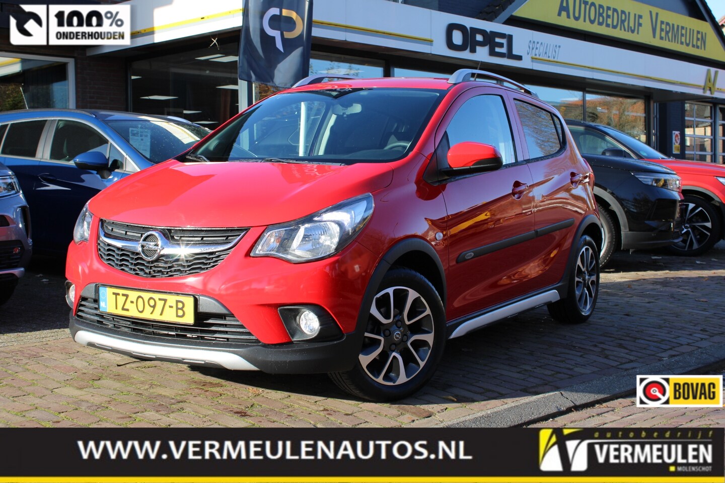 Opel Karl - 1.0 ROCKS Online Edition Automaat + 15"/ Airco/ Cruise/ Navi/ CarPlay/ NL auto - AutoWereld.nl
