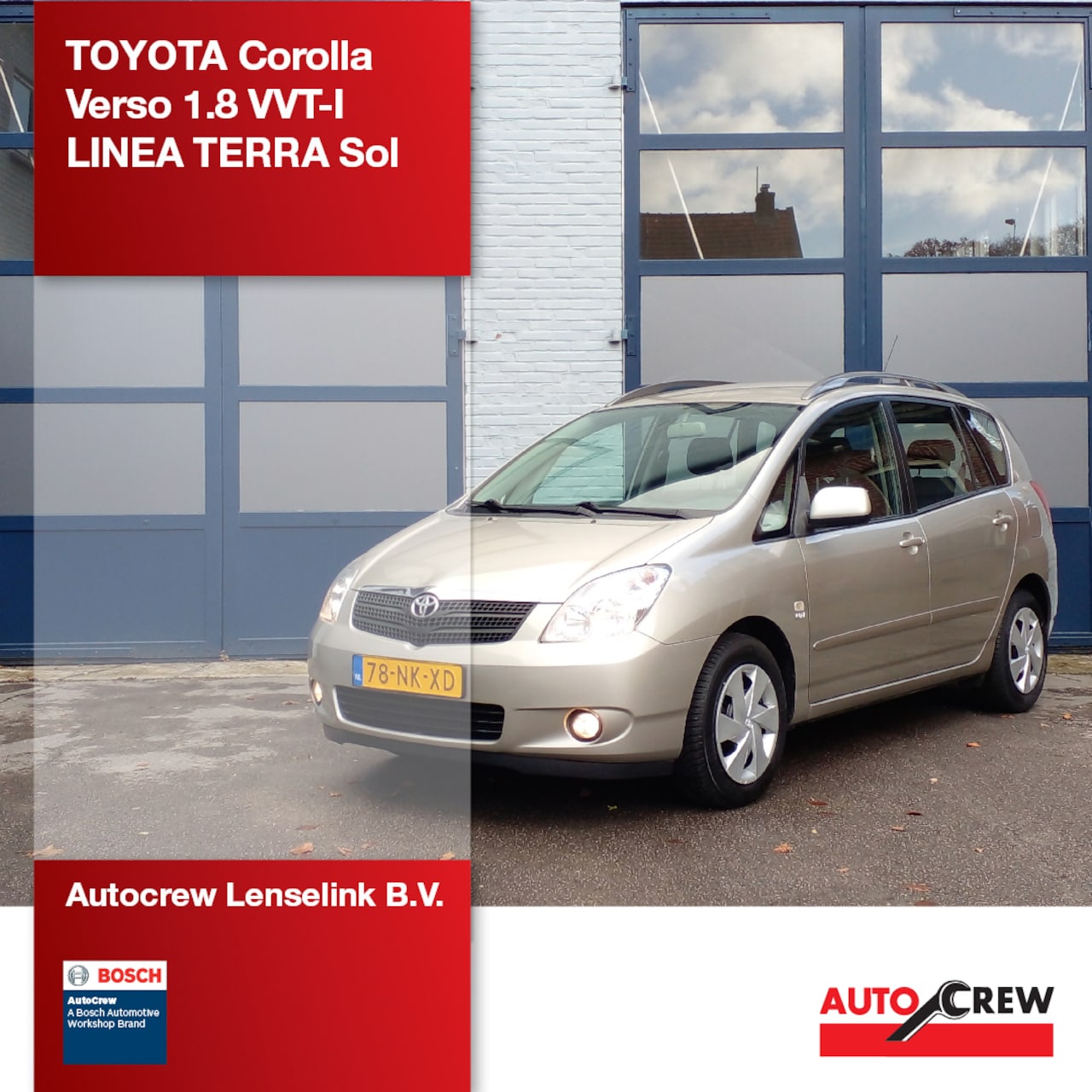 Toyota Corolla Verso - 1.8 VVT-I LINEA TERRA Sol | Origineel NL | - AutoWereld.nl