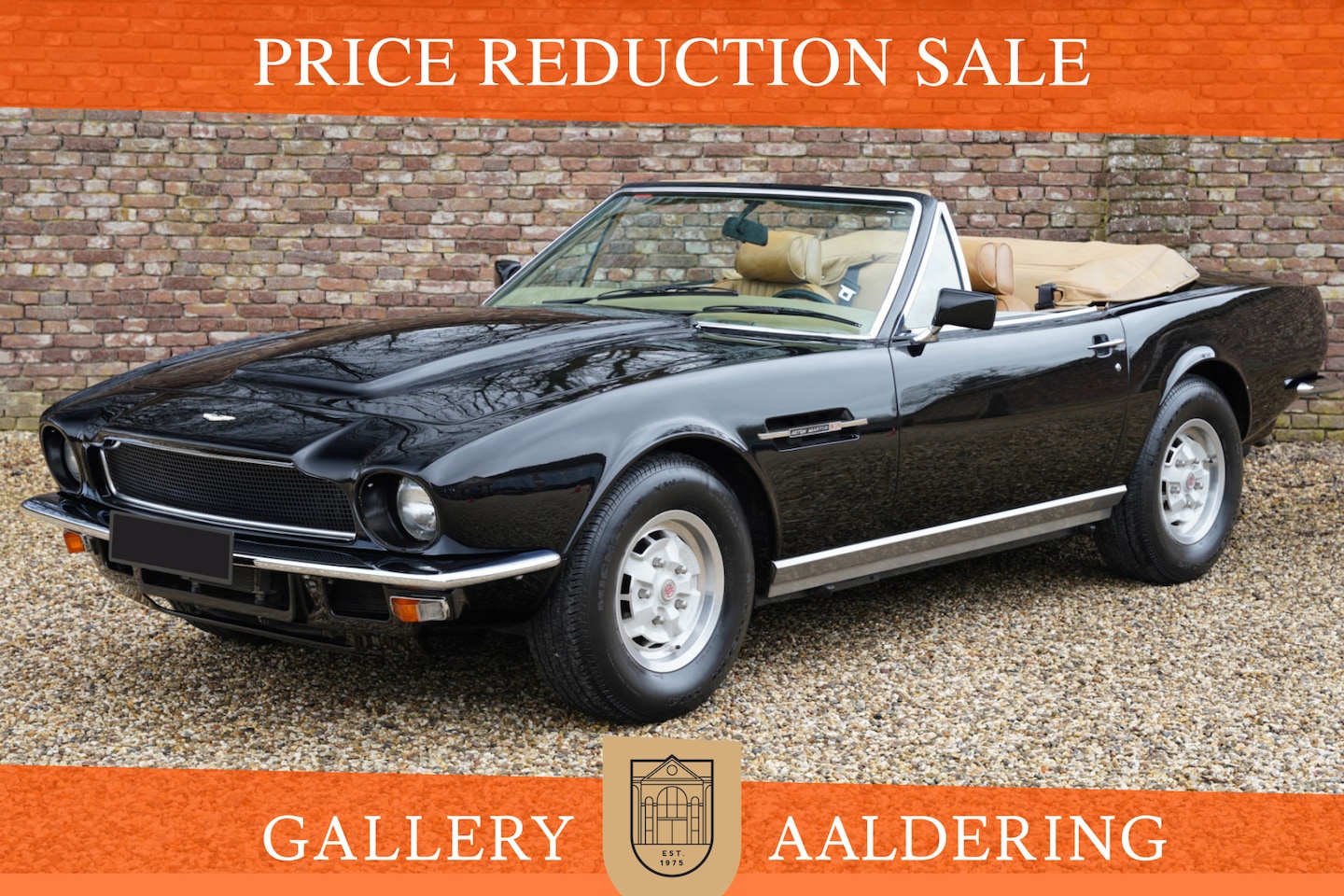 Aston Martin V8 Volante - PRICE REDUCTION! Very original condition, Great colour combination, Finished in Ravens Bla - AutoWereld.nl