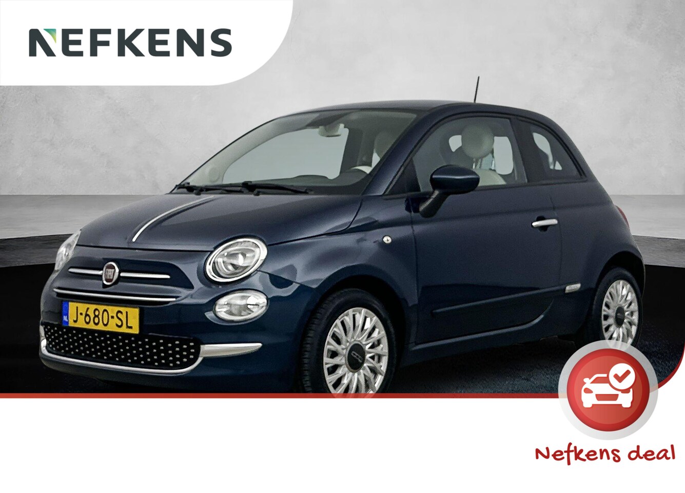 Fiat 500 - 1.0 Hybrid Lounge | 1ste eigenaar | Navigatie | Parkeersensoren | Privacy Glass | Airco - AutoWereld.nl