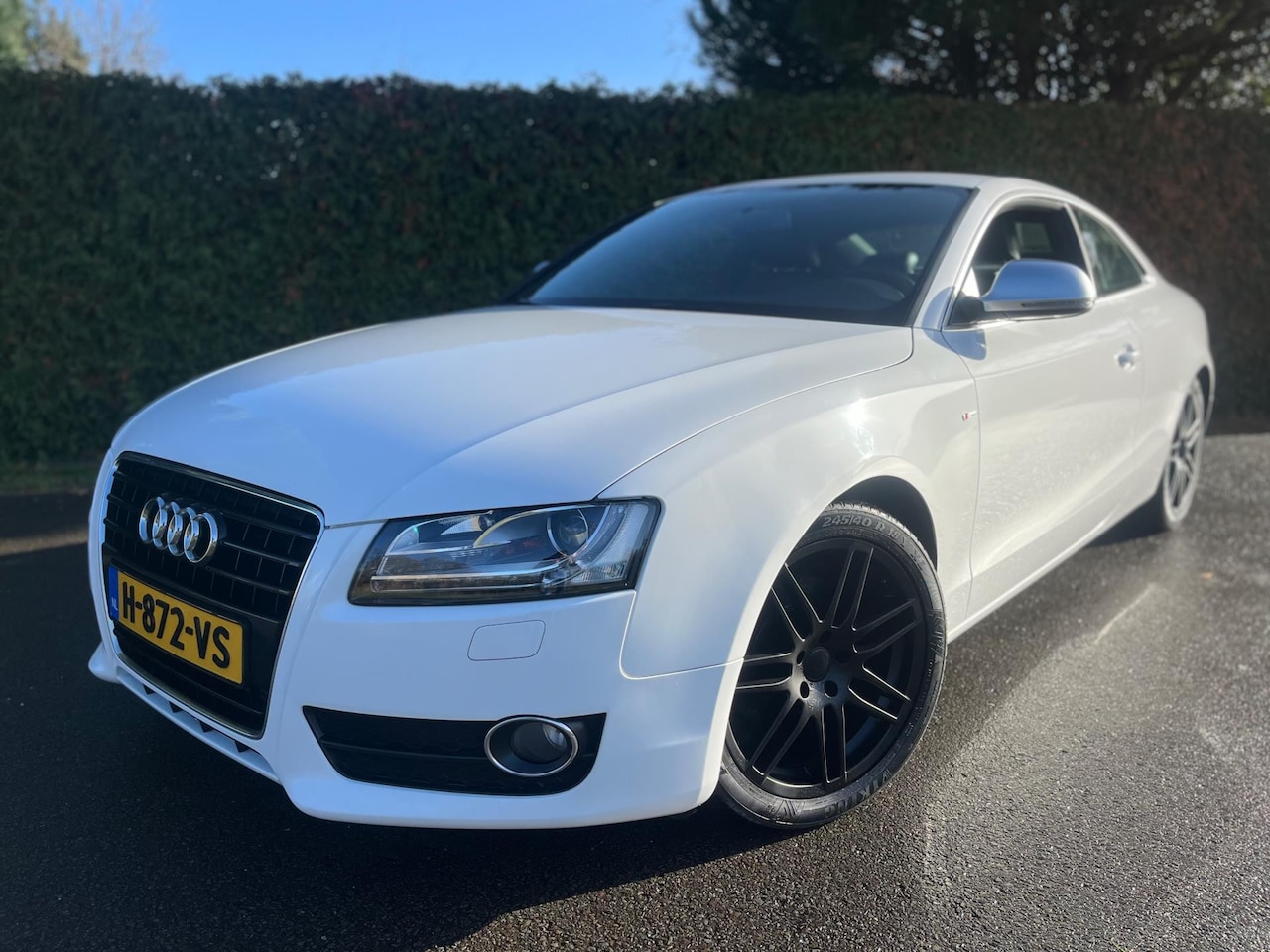 Audi A5 Coupé - 2.0 TFSI S LINE ECC ZWARTE WIELEN GOED ONDERHOUDEN !! - AutoWereld.nl