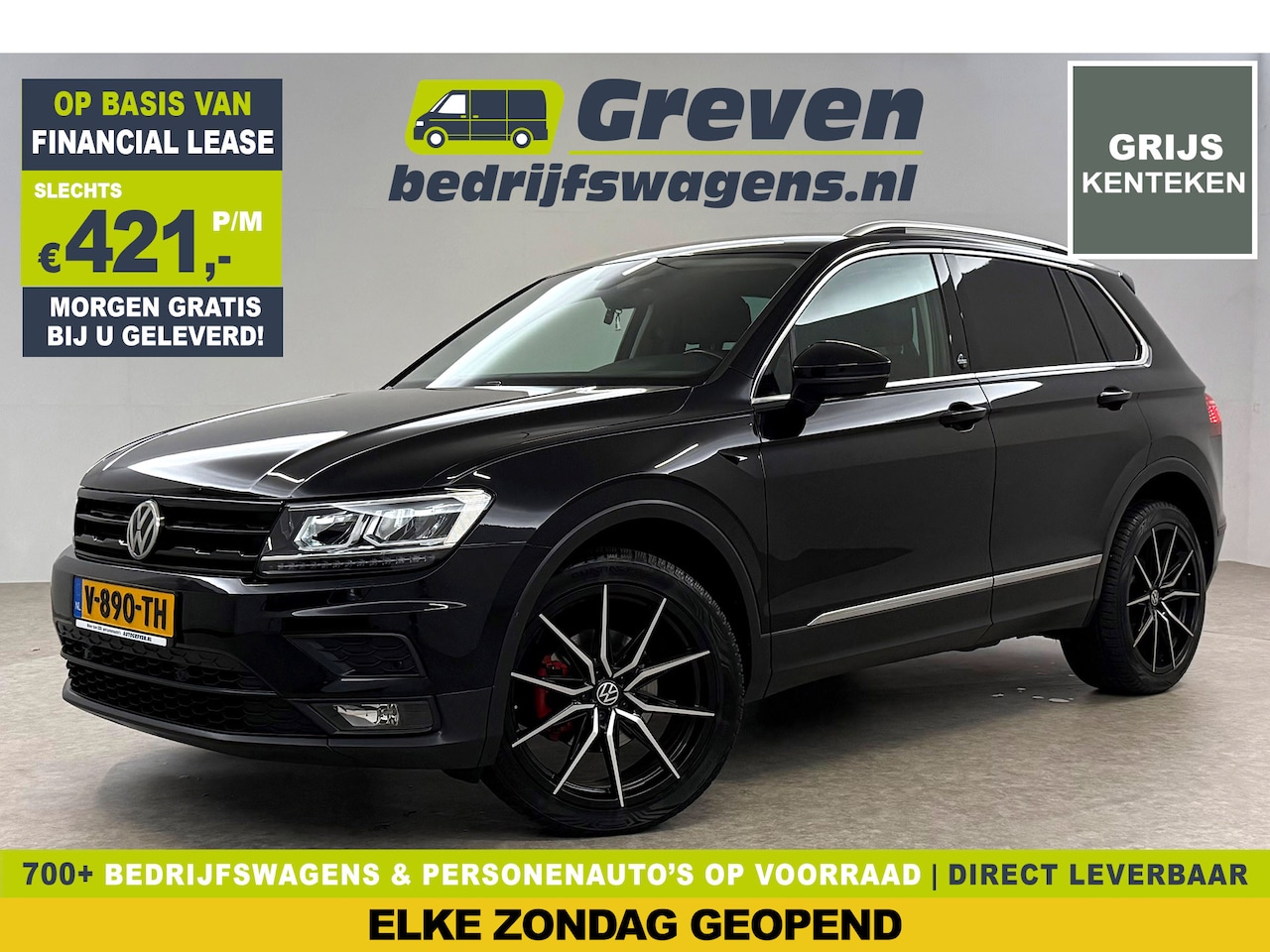 Volkswagen Tiguan - 2.0 TDI | Grijs Kenteken | VAN | 2500kg Trekgew. | Trekh. | Camera | Virtual | Adap. Cruis - AutoWereld.nl