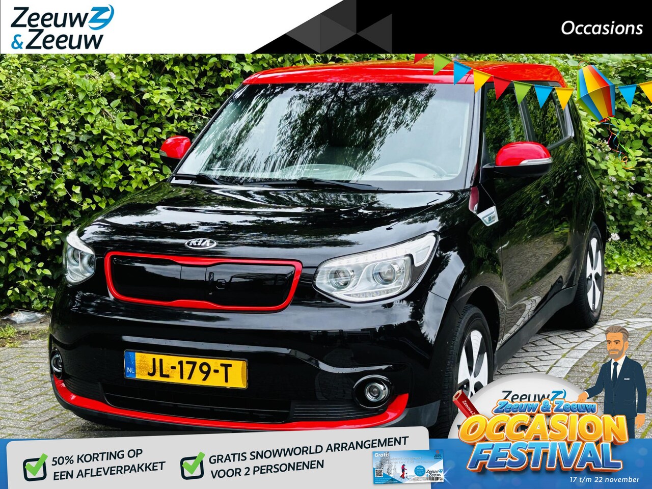 Kia e-Soul - EV ExecutiveLine 27 kWh Navi , camera , climate , cruise , tel , usb . LET OP AKTIERADIUS - AutoWereld.nl