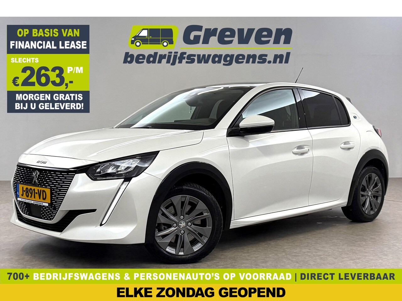 Peugeot e-208 - EV Allure 50 kWh | Snelladen | Pano | 360° | Virtual | Carplay | Navi | Parkeersens. | NAP - AutoWereld.nl