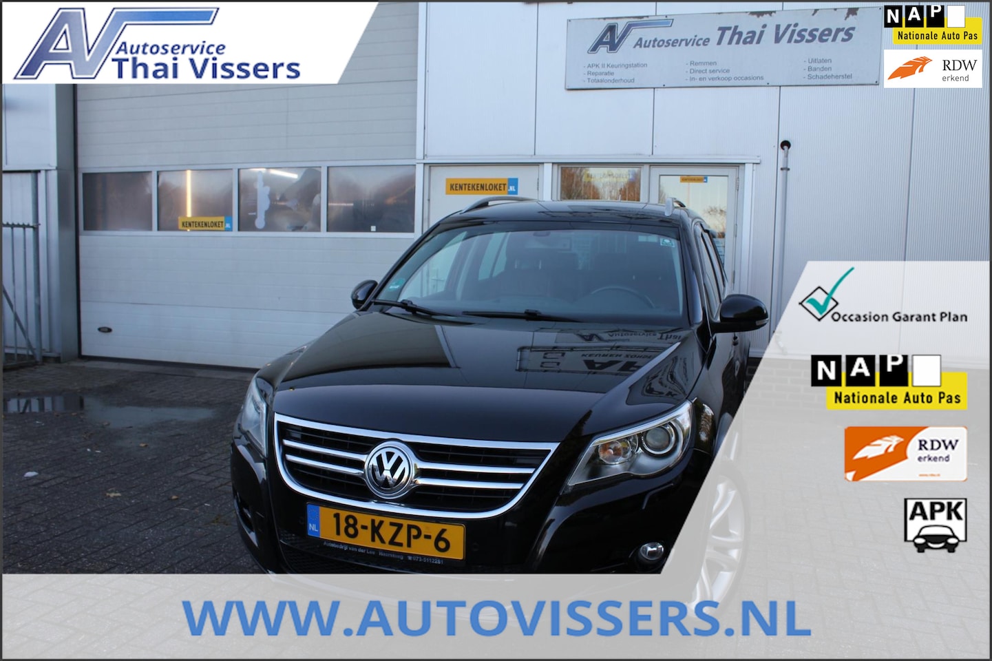 Volkswagen Tiguan - 2.0 TSI Sport&Style 4Motion 4X4 Clima Leder Navi Apk - AutoWereld.nl