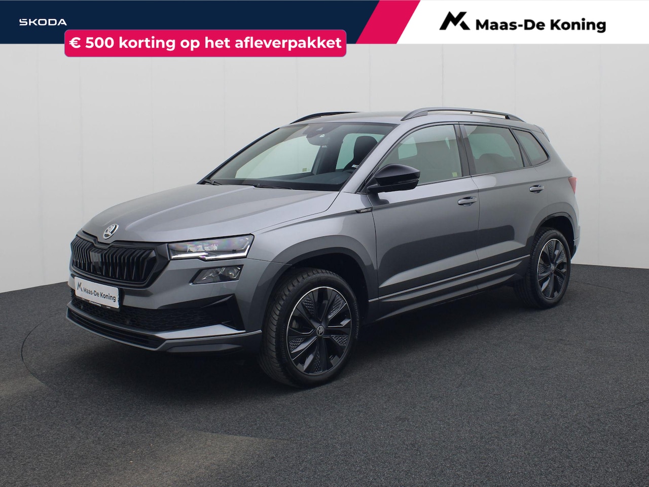 Skoda Karoq - 1.5TSI/150PK ACT Sportline DSG · Navigatie · Trekhaak · Apple/Android Car Play · Camera · - AutoWereld.nl