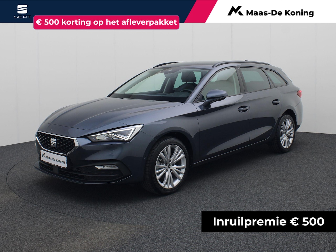 SEAT Leon Sportstourer - 1.5eTSI/150PK Style DSG · Camera + Parkeersensoren · Keyless · Apple/Android Car Play · Ga - AutoWereld.nl
