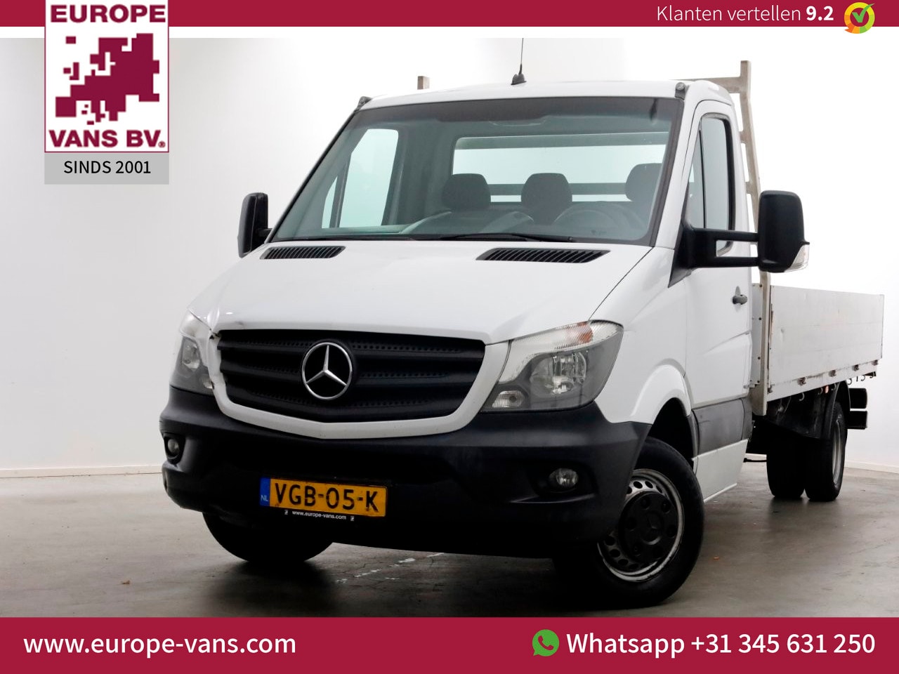 Mercedes-Benz Sprinter - 519 CDI 3.0 V6 190pk Euro6 Open Laadbak L443cm Airco 12-2016 - AutoWereld.nl