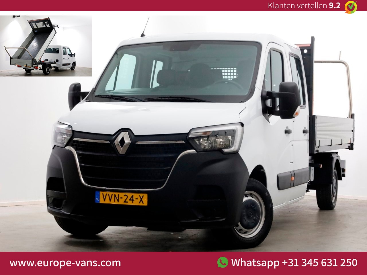 Renault Master - T35 2.3 dCi 145pk L3 D.C. Kipper 05-2023 - AutoWereld.nl
