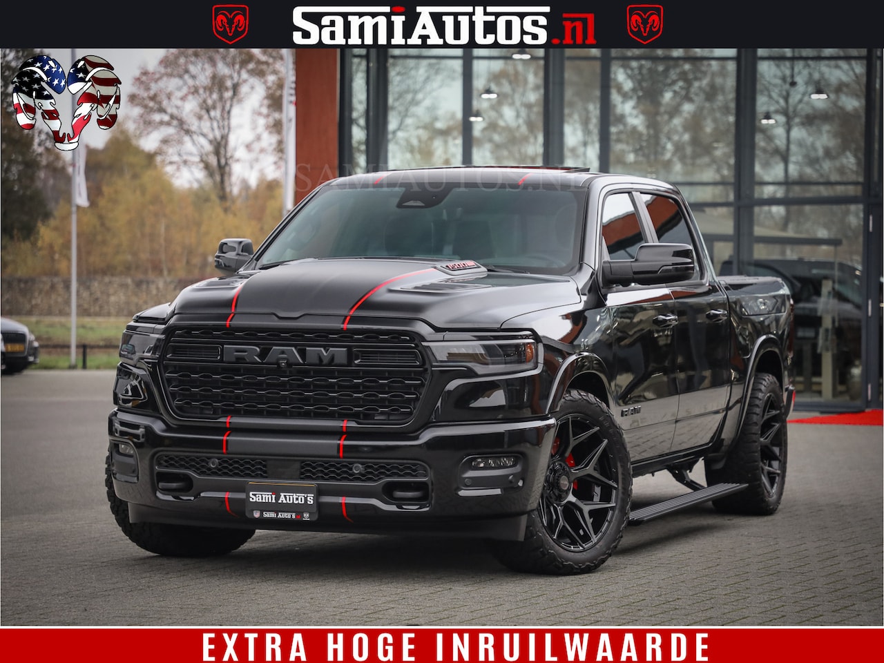 Dodge Ram 1500 - Limited Night H.O 540HP 706Nm | Massage + Full Option | De Meest Luxe en Volle Pick-Up in - AutoWereld.nl