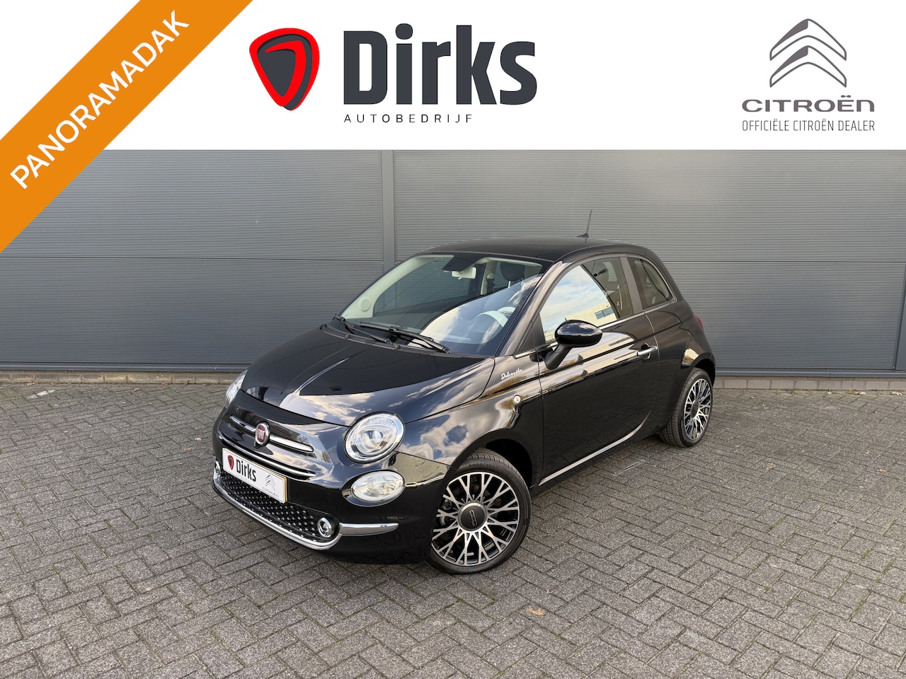 Fiat 500 - 70pk Hybrid Dolcevita (Automatische Airco - Navigatie - 16" velgen - Panoramadak - Apple C - AutoWereld.nl