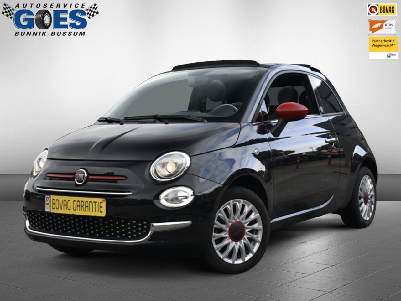 Fiat 500 - Cabrio Red - AutoWereld.nl