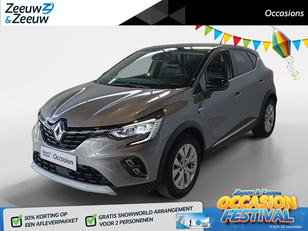 Renault Captur - 1.0 TCe 90 Intens *Navi+camera*Climate Control*Parkeersensoren*LM.Velgen*Carplay*1ste eige - AutoWereld.nl