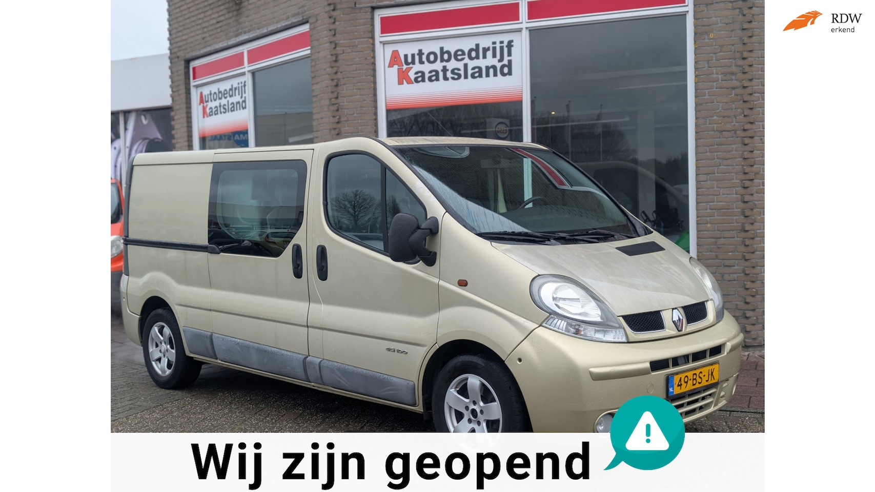Renault Trafic - 1.9 dCi L2H1 - Airco - Dubbele Cabine - - AutoWereld.nl