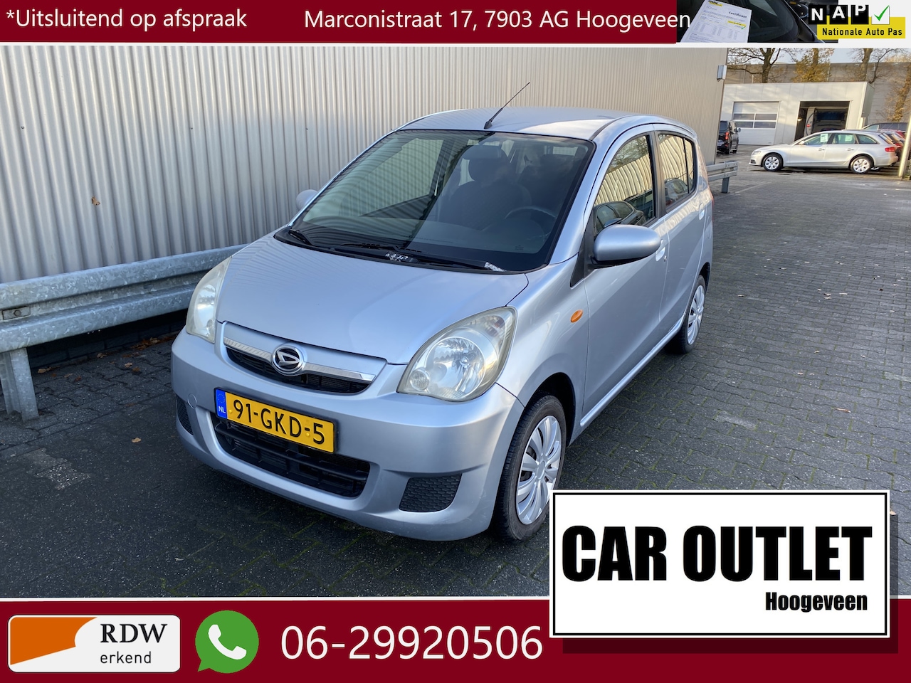 Daihatsu Cuore - 1.0 Premium 138Dkm.NAP, 5-Drs, A/C, nw. APK – Inruil Mogelijk – - AutoWereld.nl