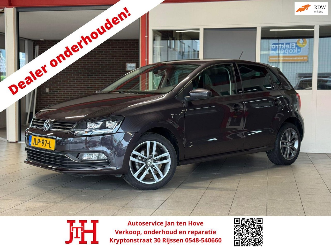 Volkswagen Polo - 1.0 Allstar*LED*Clima*Unieke grijze kleur*Dealer onderhouden*Lichtmetalen velgen* - AutoWereld.nl