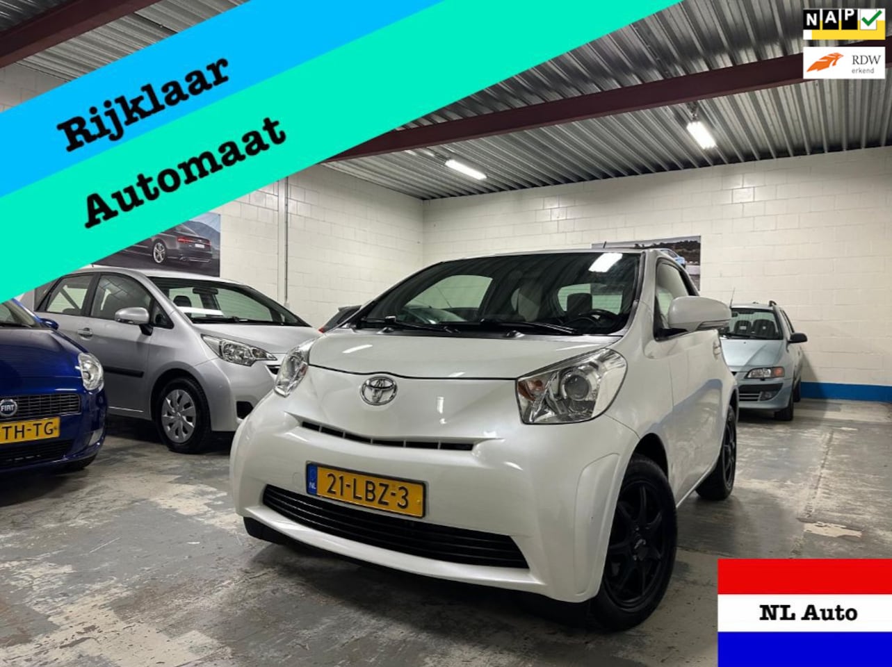 Toyota iQ - 1.0 VVTi Automaat/Airco/Leder/Lmv/Nap/Apk/NL Auto - AutoWereld.nl