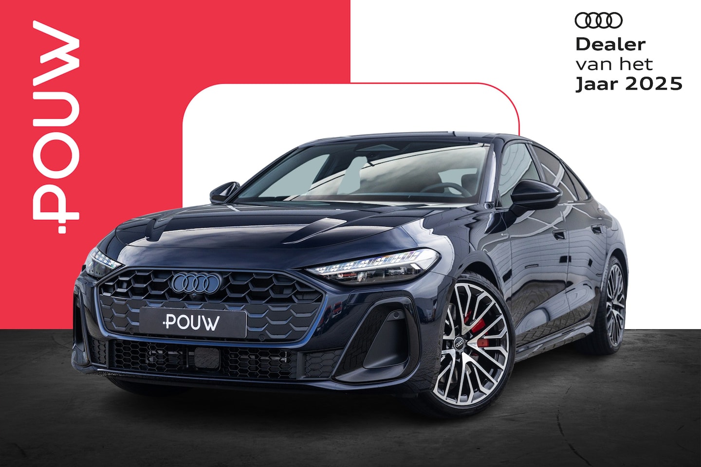 Audi A5 Limousine - 2.0 e-hybrid 299pk quattro S-line edition | Rode remzadels | Privacy glas | 20'' velgen - AutoWereld.nl