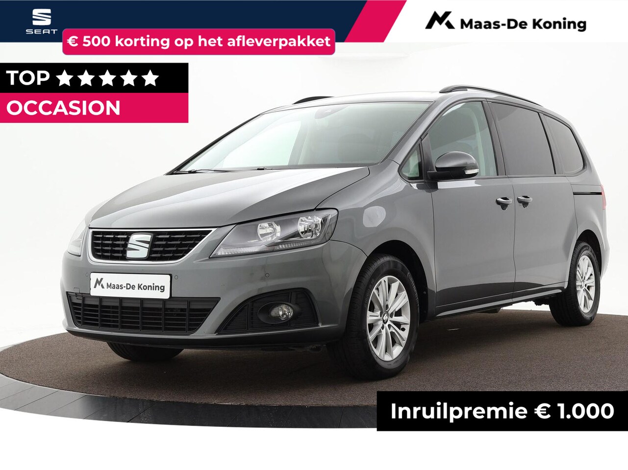 SEAT Alhambra - 1.4TSI/150PK Style DSG 7p. · Camera · Side Assist · Trekhaak · Navigatie · TOPDEAL - AutoWereld.nl
