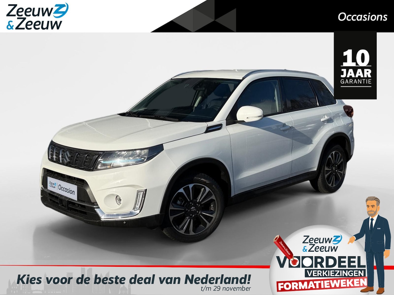 Suzuki Vitara - 1.5 Hybrid Style AllGrip | Stoel verwarming | Navigatie | Camera | Parkeersensoren voor en - AutoWereld.nl