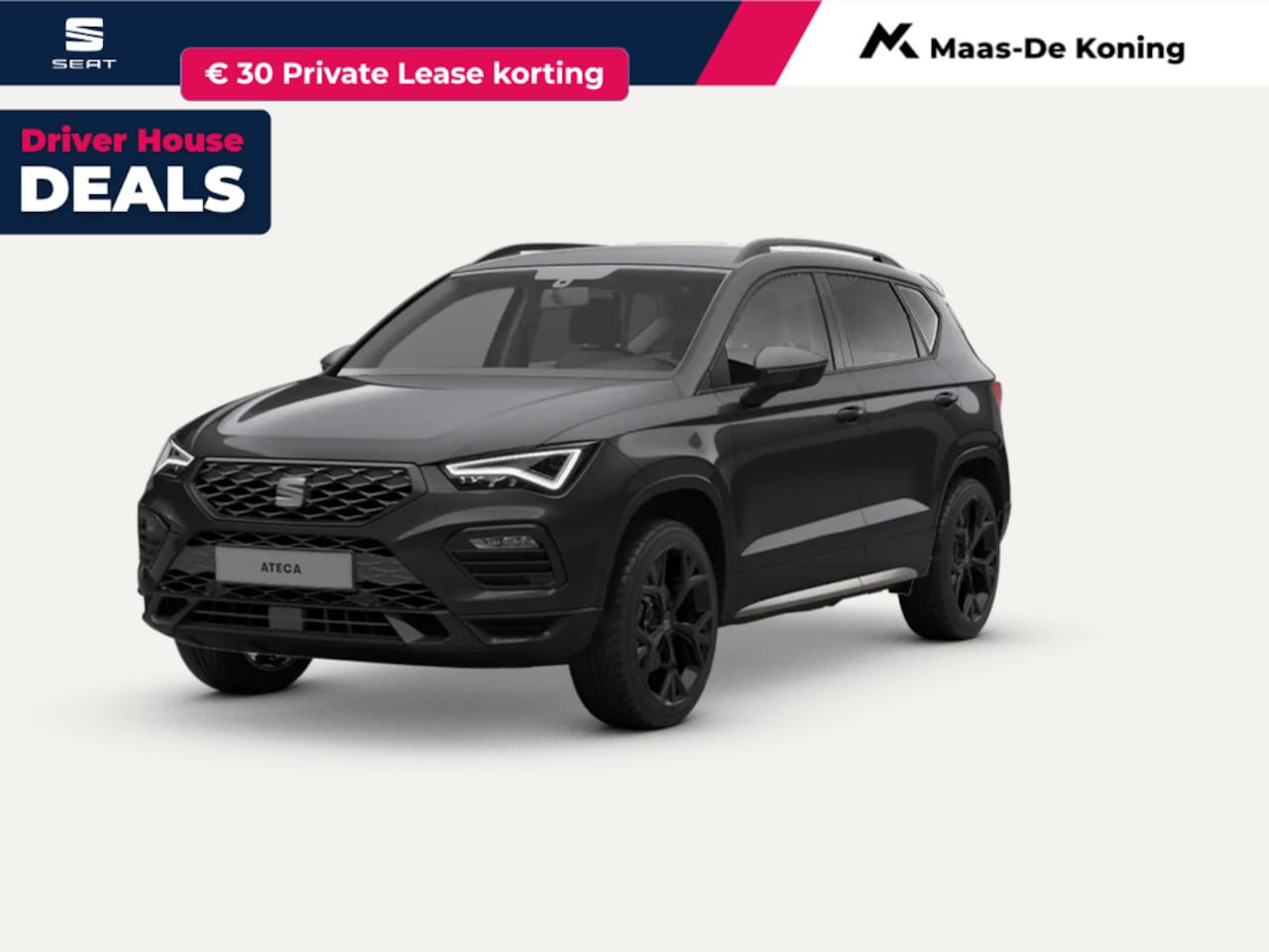 SEAT Ateca - 1.5 TSI FR Business Intense 150 PK DSG l Safe & Driving Pack XL l 19" Glossy Black velgen - AutoWereld.nl