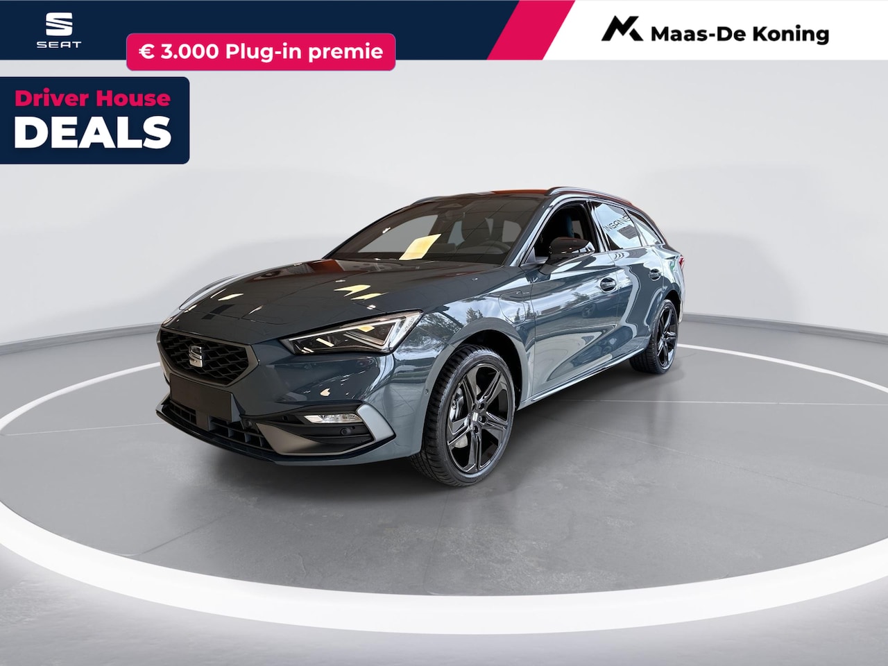 SEAT Leon Sportstourer - 1.5 TSI e-Hybrid FR Business 204 PK l Black Pack l Wegklapbare Trekhaak l Safe & Drive - AutoWereld.nl