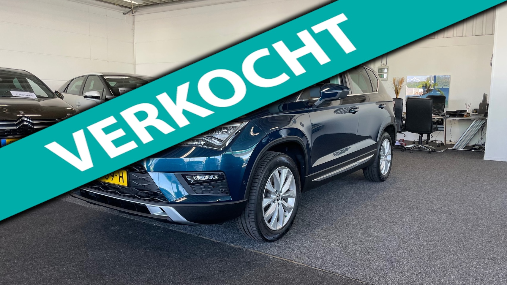 SEAT Ateca - 1.0 EcoTSI Style Business Intense, Nav, Climate, Cruise, Camera, Led, Trekhaak, Lichtmetaa - AutoWereld.nl