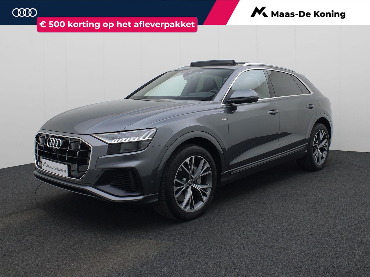 Audi Q8 - 55 TFSIe 280kW/381PK quattro S Line · Panoramadak · Luchtvering · Trekhaak · Garantie tot - AutoWereld.nl