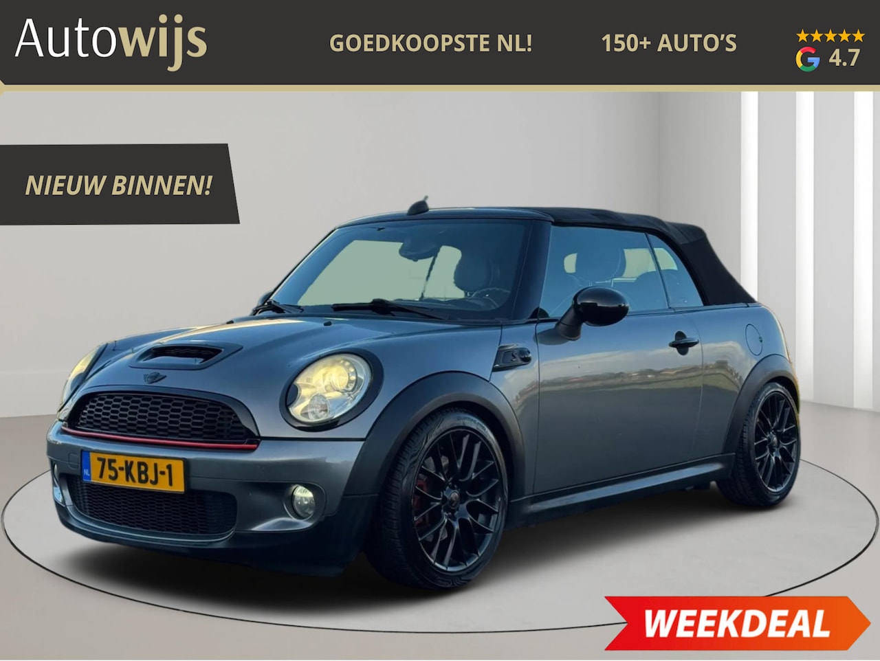 MINI Cabrio - Mini 1.6 Cooper S Chili|XENON|174PK|Union JACK|LEDER|NL AUTO - AutoWereld.nl