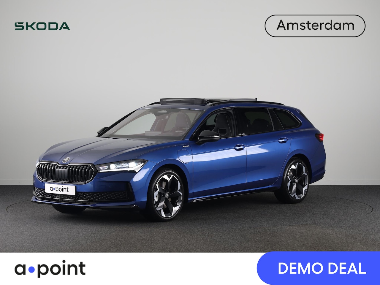 Skoda Superb Combi - 1.5 TSI PHEV 204pk Sportline Business | 19 inch | Panoramadak | Canton | Trekhaak | Winter - AutoWereld.nl