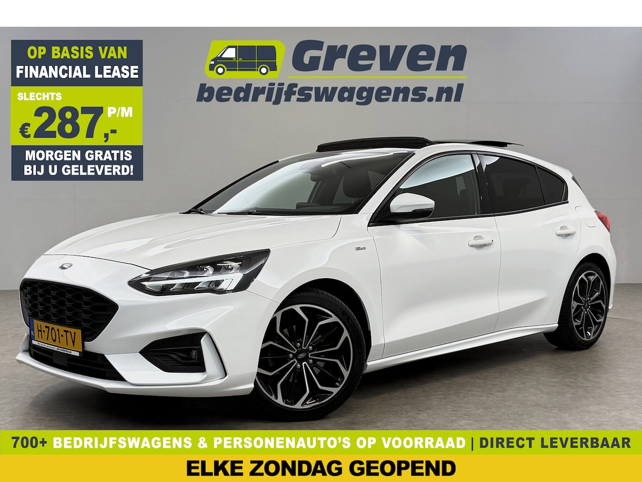 Ford Focus - 1.0 ST Line | Pano | B&O | LED | Carplay | Cruise | Navi | Parkeersens. l NAP - AutoWereld.nl