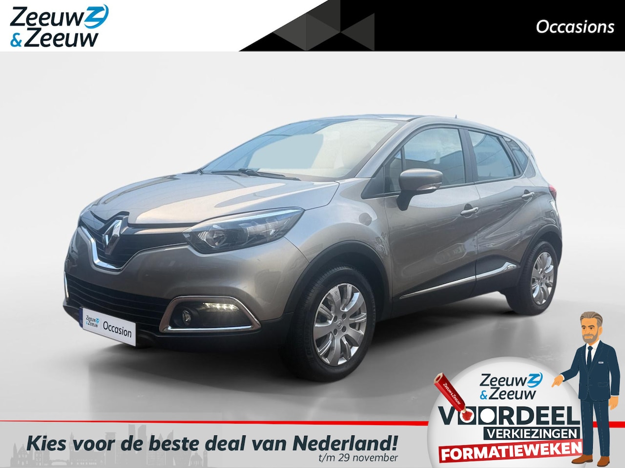 Renault Captur - 1.2 TCe Expression | Automaat | Navigatie | Trekhaak | Climate Control | Keyless Start | C - AutoWereld.nl