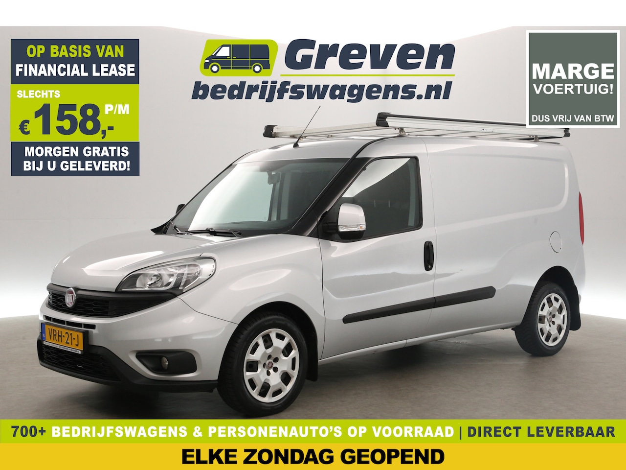 Fiat Doblò - 1.6 MJ L2 | 101PK | MARGE | Airco | Trekh. | Imperiaal | Stoelverw. - AutoWereld.nl