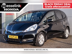 Honda Jazz - 1.4 Hybrid Exclusive - Dealerond. | Stoelverw. | Airco | Panodak | Leder