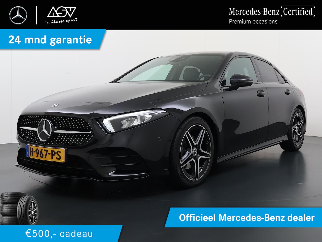 Mercedes-Benz A-klasse - 180 AMG Business Solution | Sfeerverlichting | Achteruitrij Camera | Night Pakket | DAB+ R - AutoWereld.nl