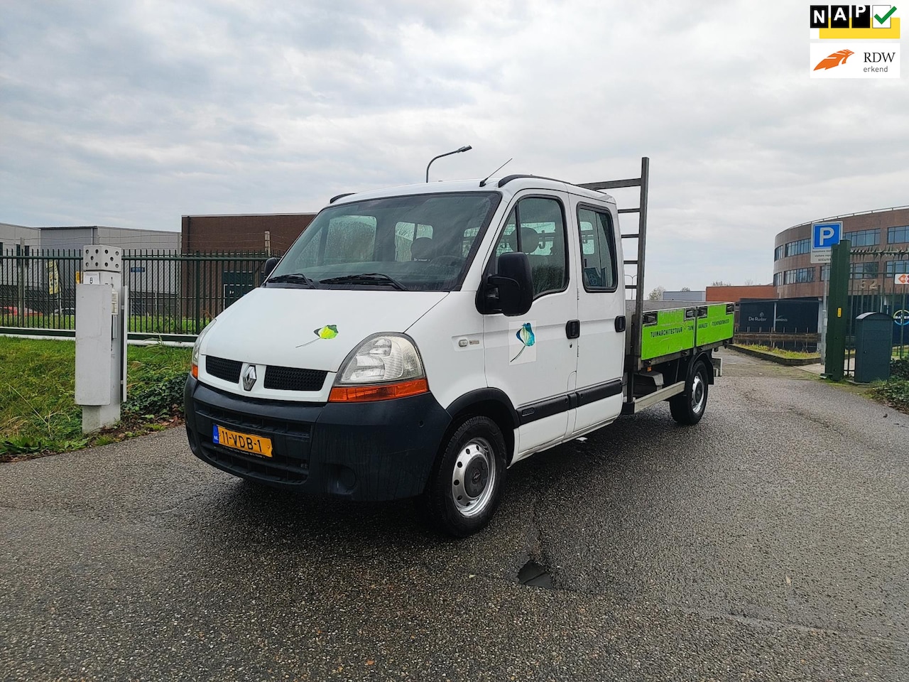 Renault Master - T35 2.5 dCi L3H1 DC Pick-up! Airco! Apk! Nap!!! - AutoWereld.nl
