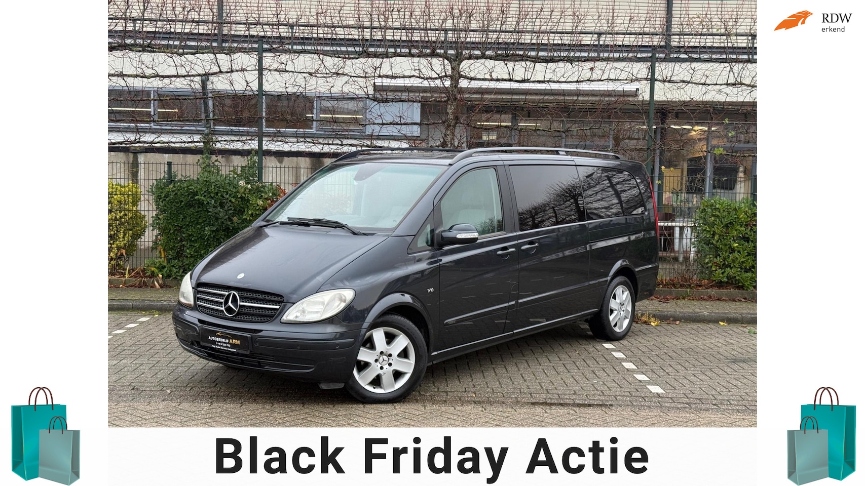 Mercedes-Benz Viano - 3.0 V6 DC Ambiente Lang 5 PERSOON LUXE MODEL APK AUTOMAAT VELGEN CARPLAY RADIO AIRCO FULL - AutoWereld.nl