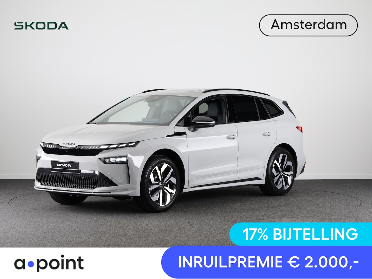 Skoda Enyaq iV - 85 Sportline 286 pk 21 inch | Head up | Lightband | Blind spot | Adaptive Cruise | Panoram - AutoWereld.nl
