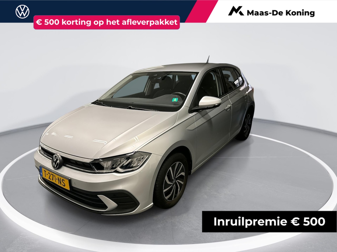Volkswagen Polo - 1.0 TSI 95pk DSG Life Business · Apple/Android Car Play · Navigatie · P-Sensoren · DAB · S - AutoWereld.nl