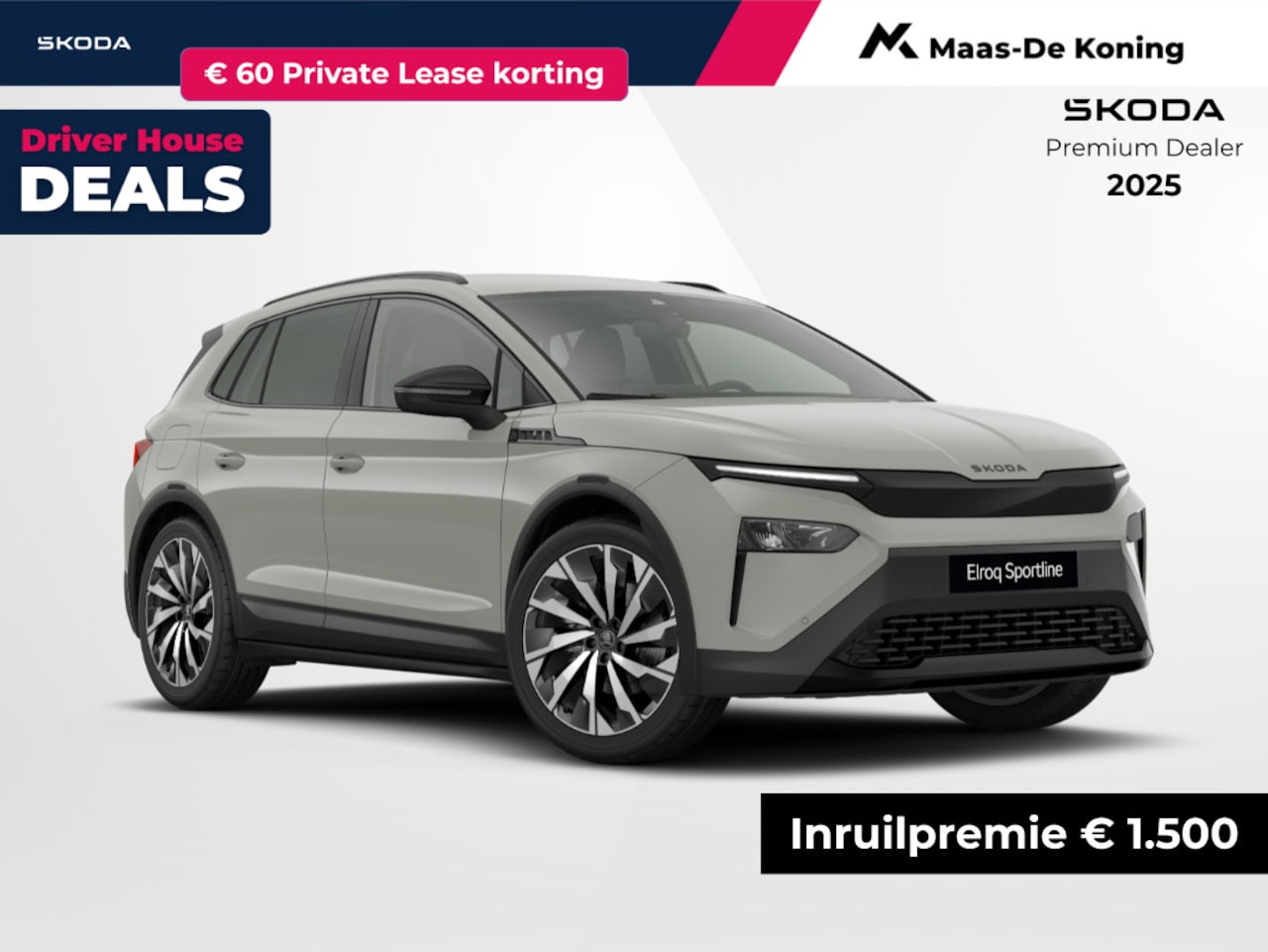 Skoda Elroq - Sportline Elektromotor 150 kW / 204 PK SUV Elektri | 21'' Lichtmetalen Velgen | Business U - AutoWereld.nl